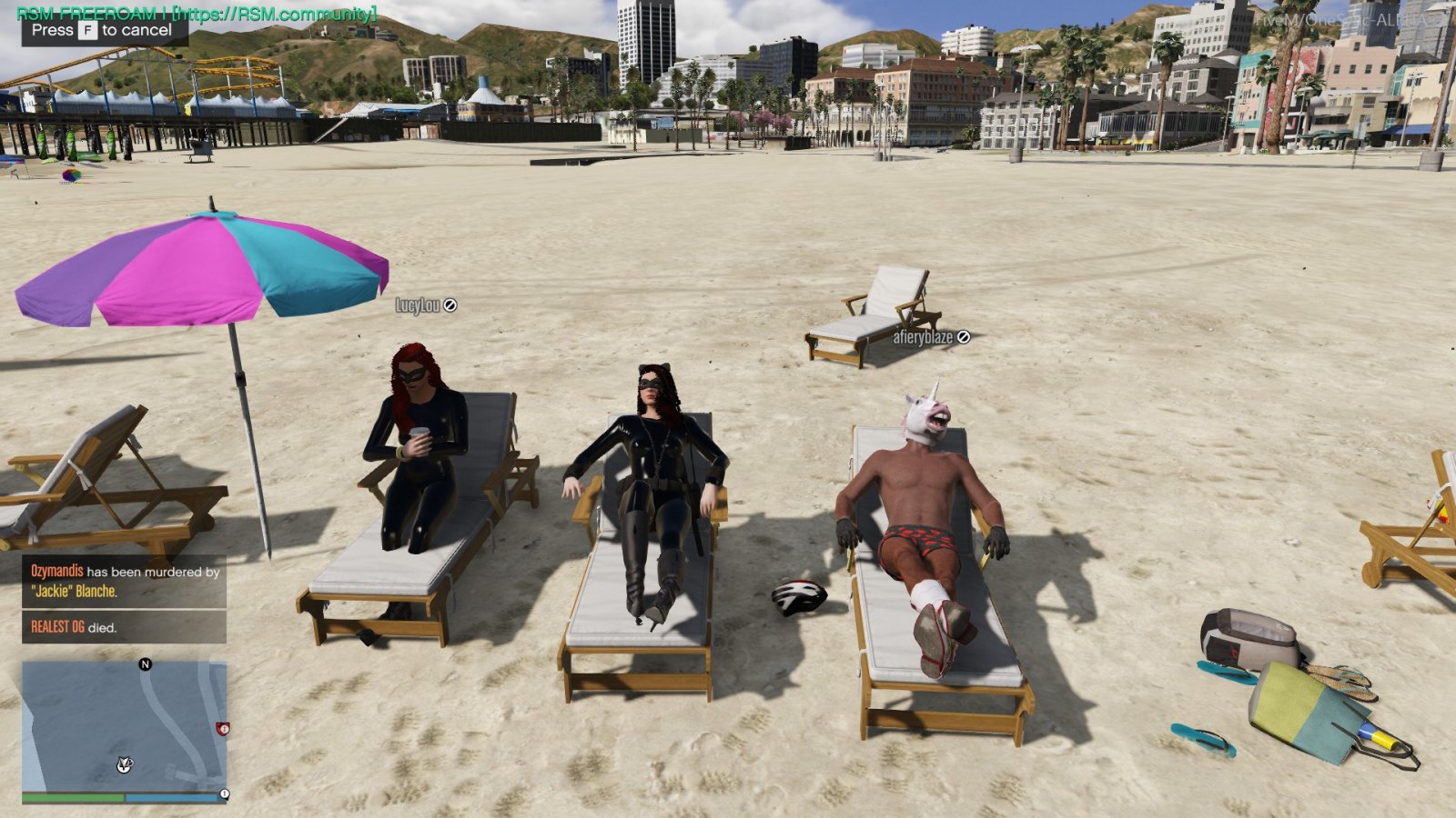 Relaxing at the beach with 2 catgirls and 1 horse