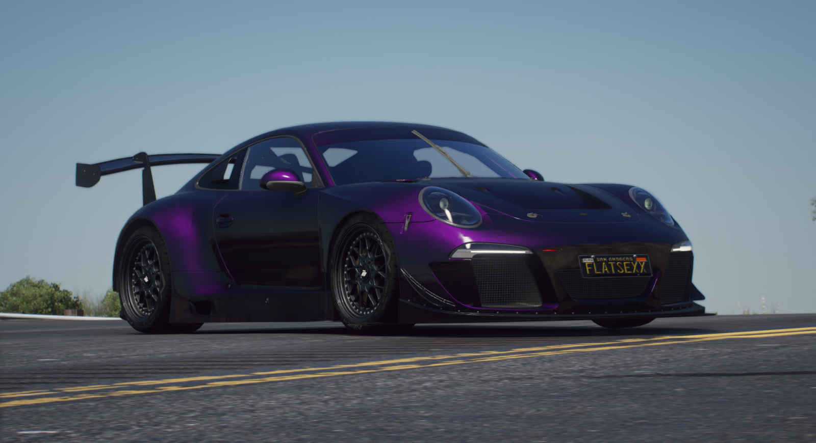 Purple Porsche/RUF GT 1