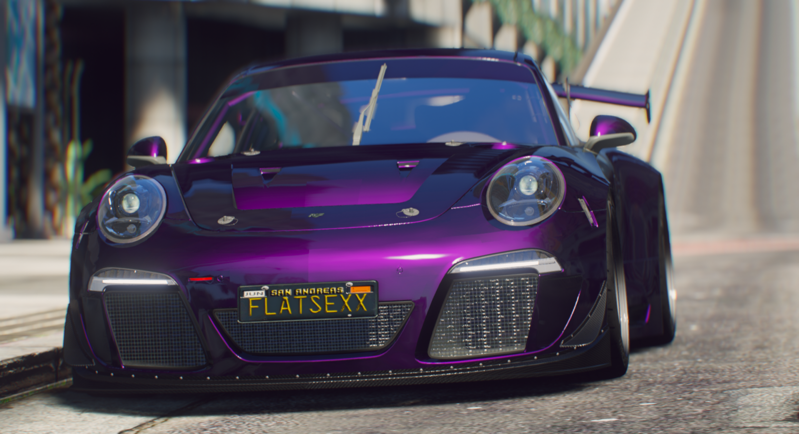 Purple Porsche/RUF GT 5