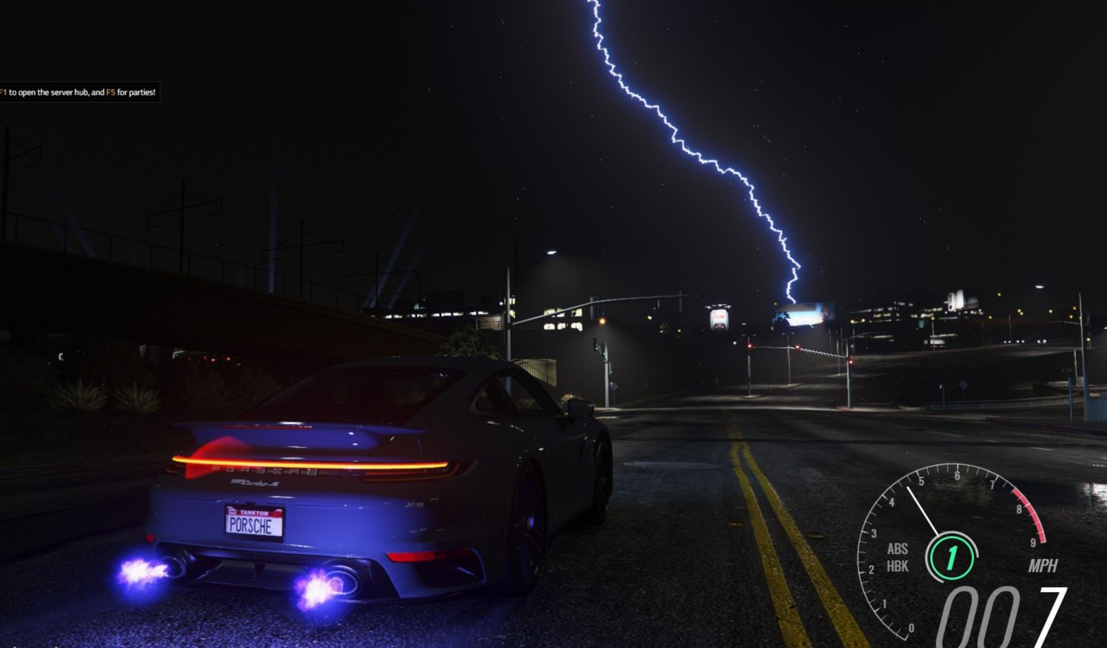 Porsche meets storm ⚡
